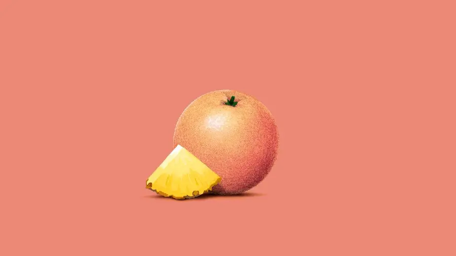 Download a stunning and spectacular drawing of grapefruit