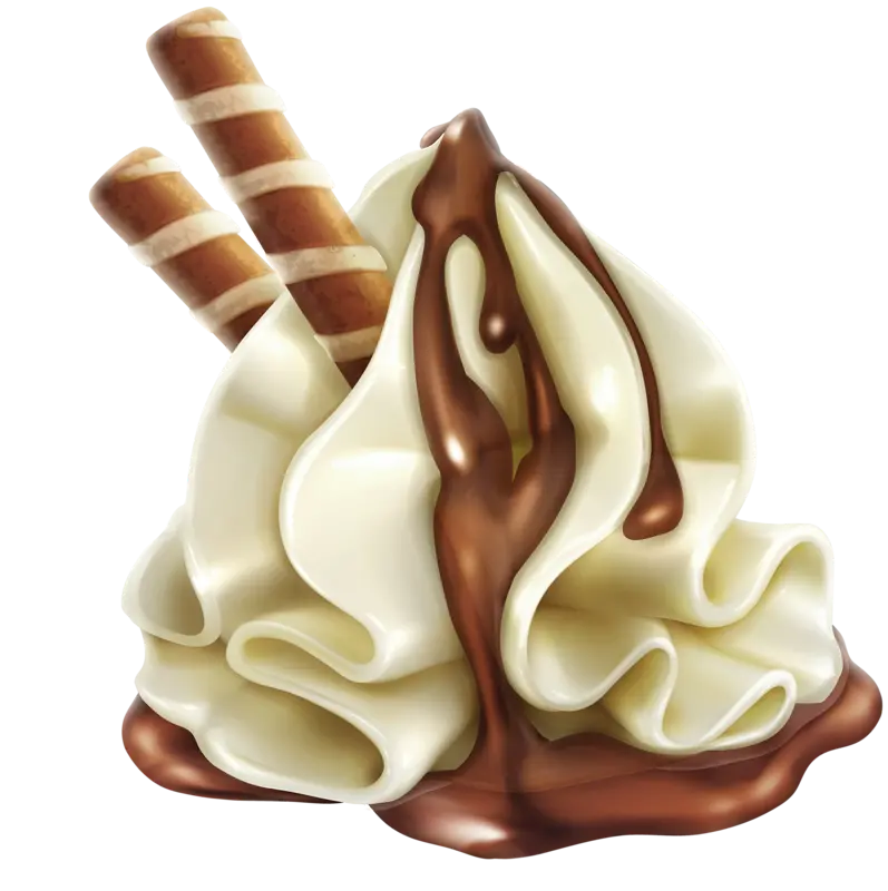 Cold and tasty ice cream PNG teleportation photo