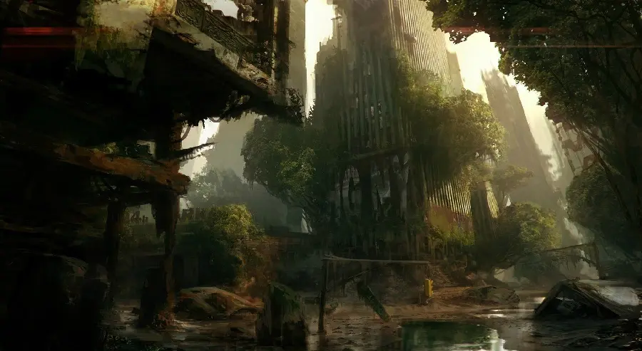 Download Scary Abandoned City Wallpaper for Computer and Laptop 