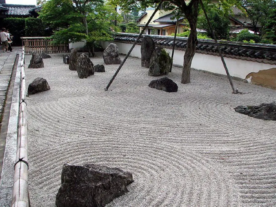 Download a conceptual photo of a Zen garden for research on the Zen philosophical religious school