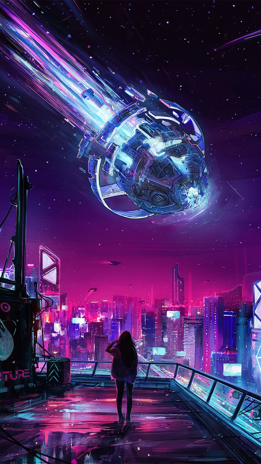 Unique Purple Aesthetic Wallpaper for Your Phone