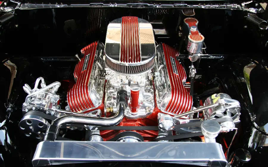 Amazing profile picture of a stylish car engine in high quality