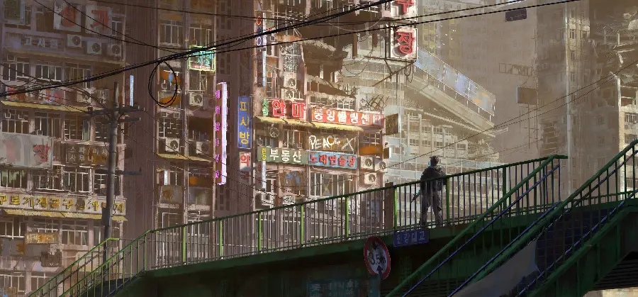 New Scary and Terrifying Abandoned City Background for Wallpaper