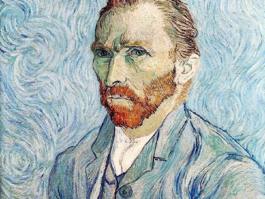 Stock photo of Vincent van Gogh's self-portrait painting suitable for painting prints