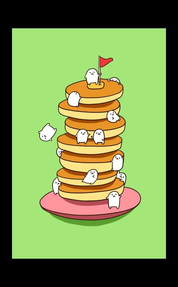 Download free cute and fancy pancake mobile phone background