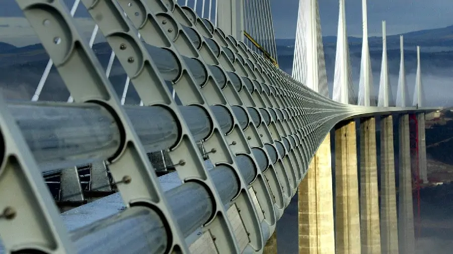 Amazing wallpaper of the Millau Bridge in France with very good quality 