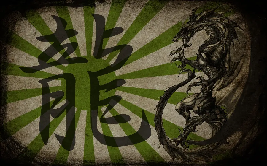 Beautiful Dark Theme Dragon Photo for Japanese Mythology Lovers