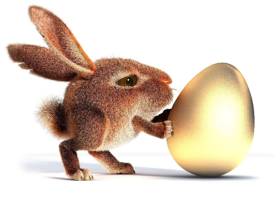 Wild Rabbit Animation Image Suitable for Making Packs Sticker 