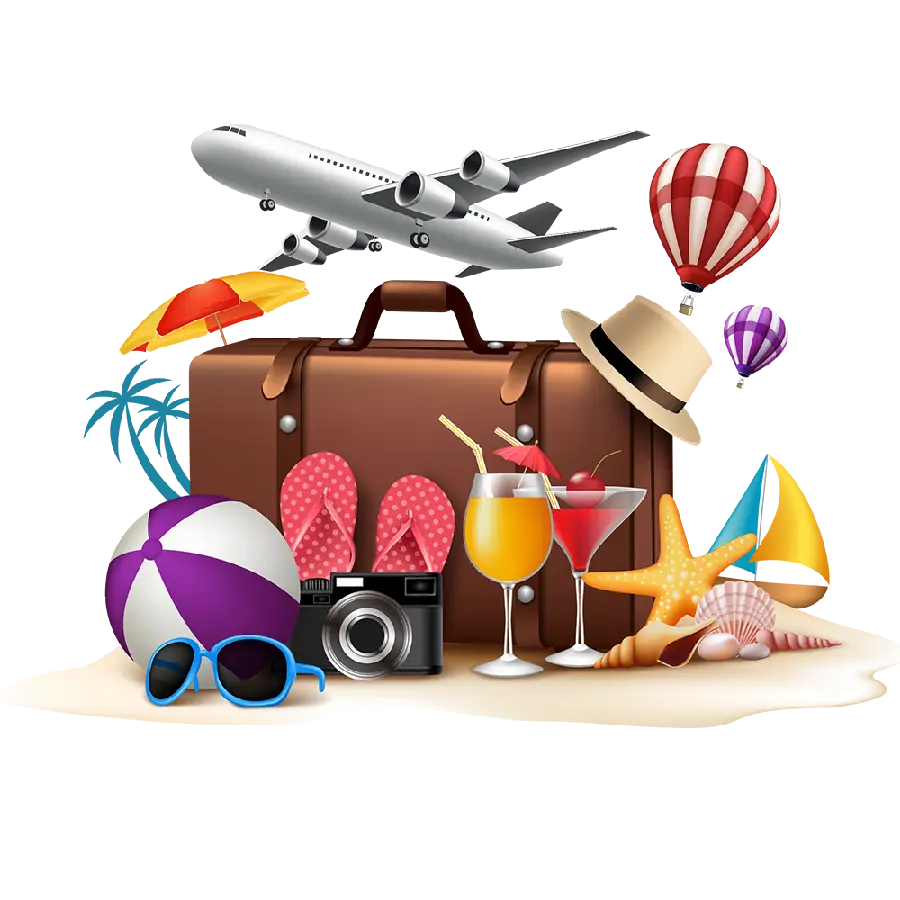 Amazing wallpaper of travel equipment icons with high quality 