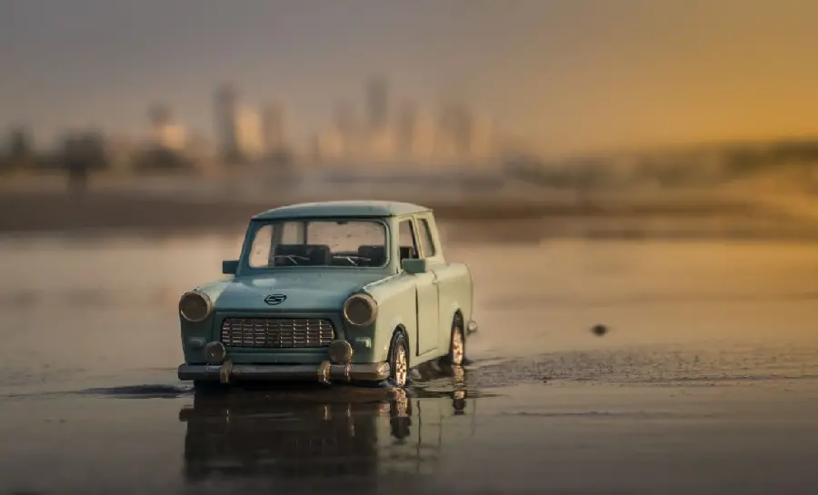 Beautiful and Fantasy Picture of Old Miniature Car from the 60s 