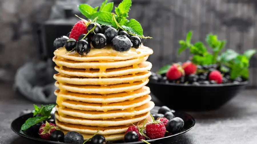 Download full HD photo of the most delicious pancake tower in the world ‌‌‌‌