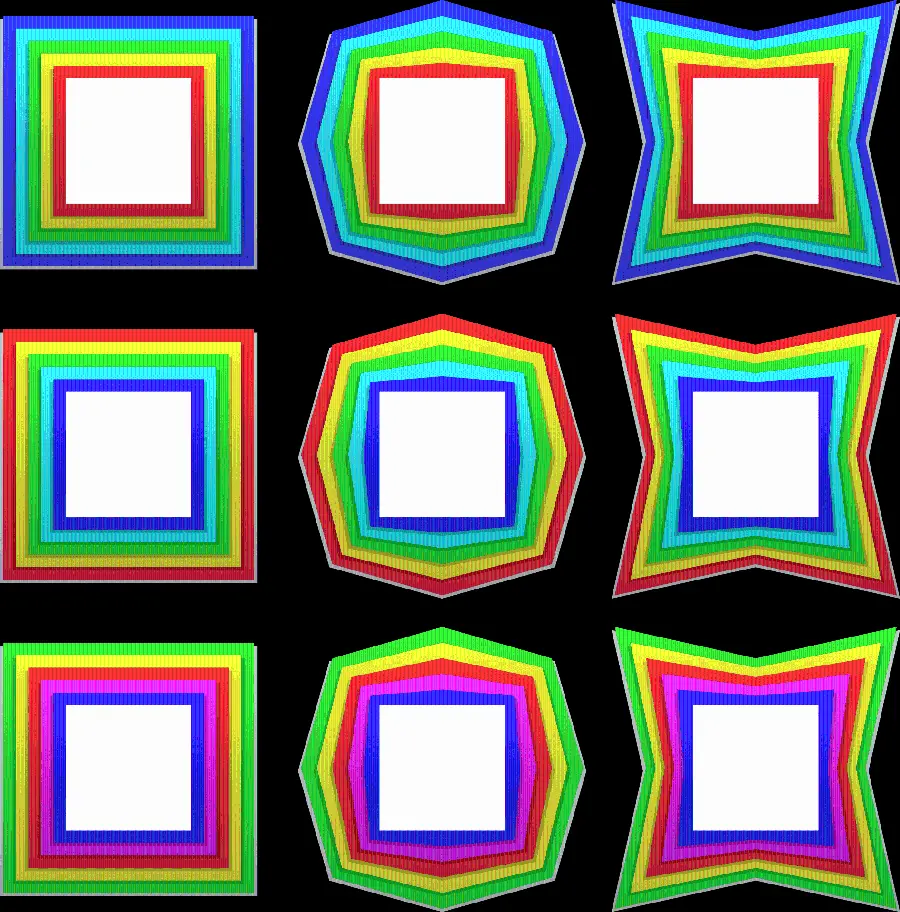 Rainbow and colorful png photo frame suitable for professional editing in Photoshop