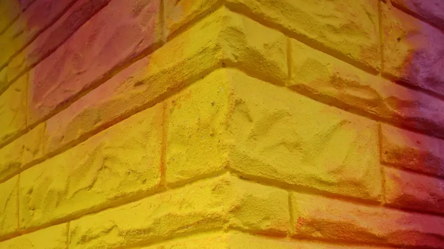 Close-up image of a simple brick wall without editing 