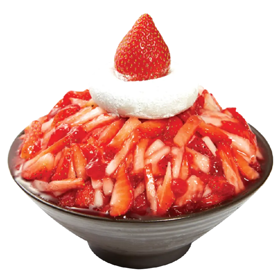 A very beautiful image From the strawberry dessert of excellent quality 