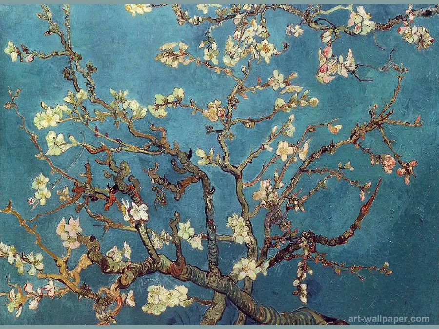 Stock photo of Vincent Van Gogh's almond blossom painting suitable for printing on posters and paintings