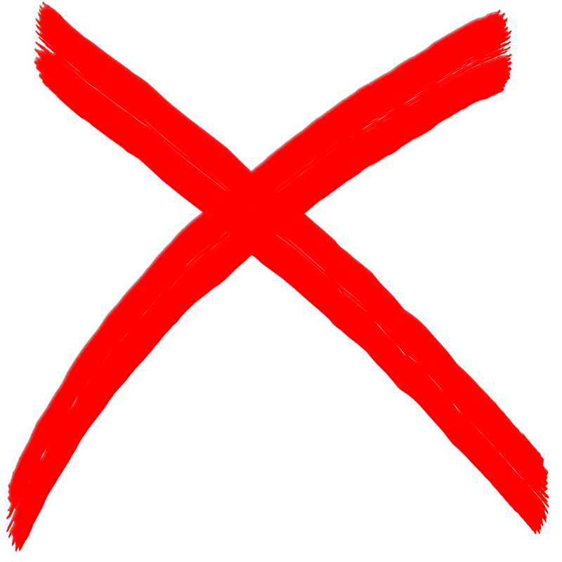 Red cross sign without background image and ready to use
