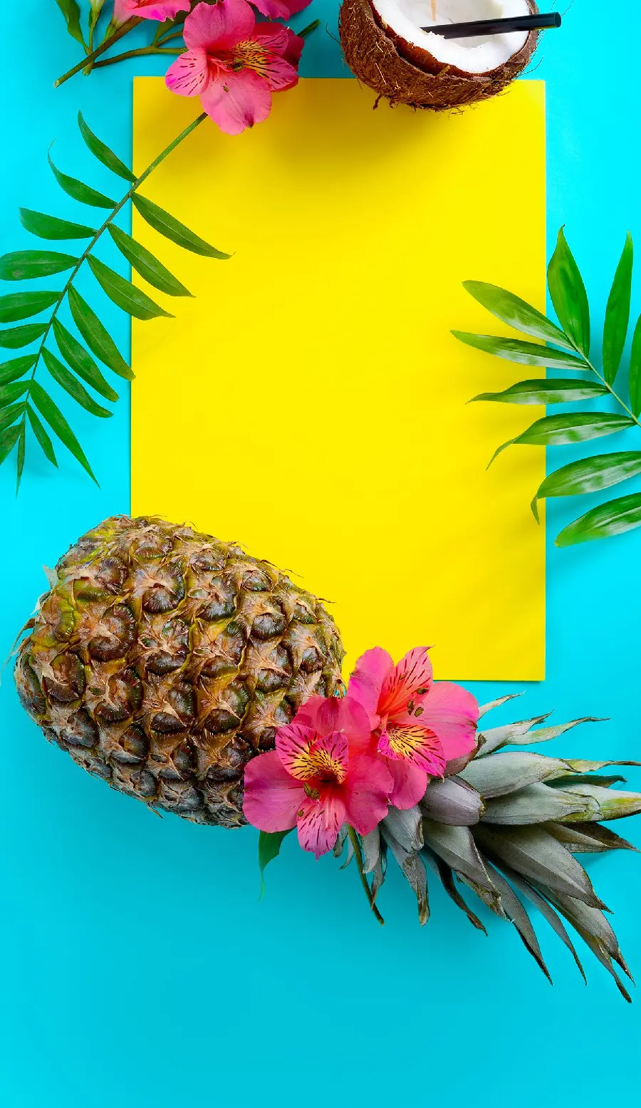 Beautiful and colorful raw image of summer fruits suitable for writing motivational text for the channel