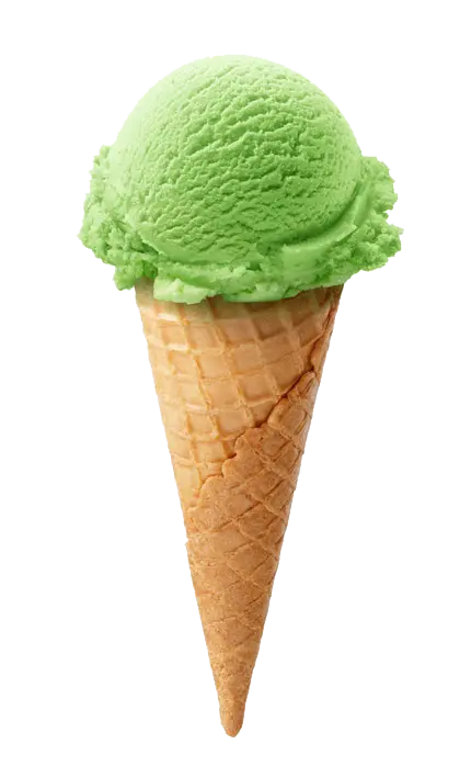 Delicious and sweet watermelon cone ice cream png