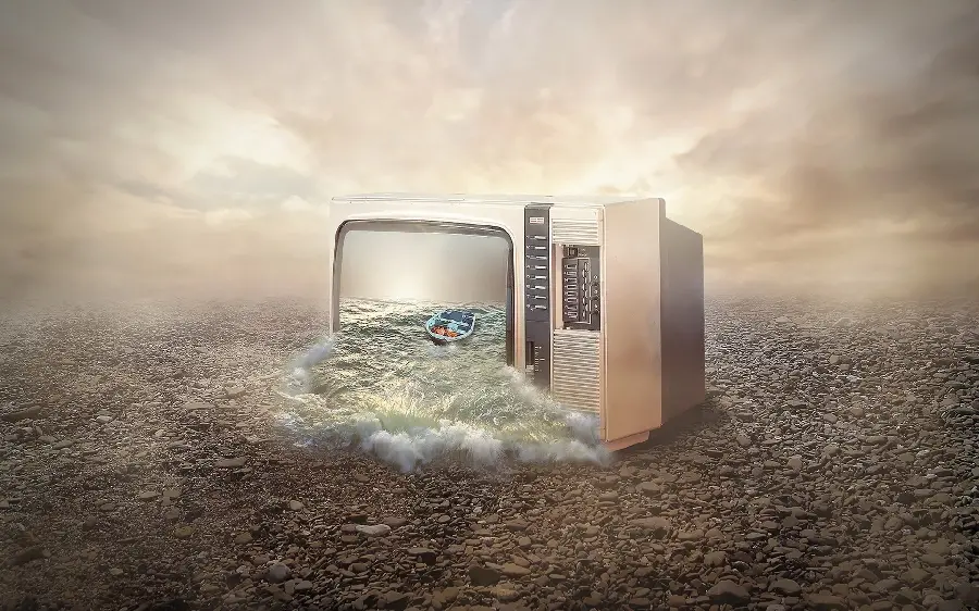 Background Art Computer Monitor CRT White Digital Art Minimalism