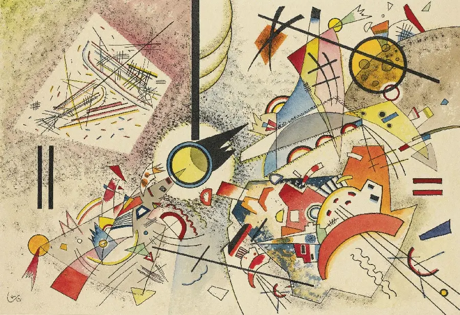 The greatest conceptual work of Wassily Kandinsky, the most famous Russian painter