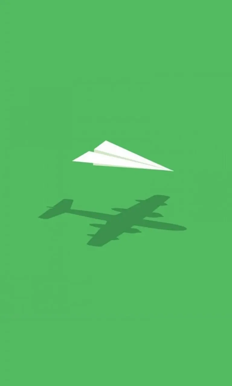 Green and white paper rocket wallpaper for iPhone and Samsung