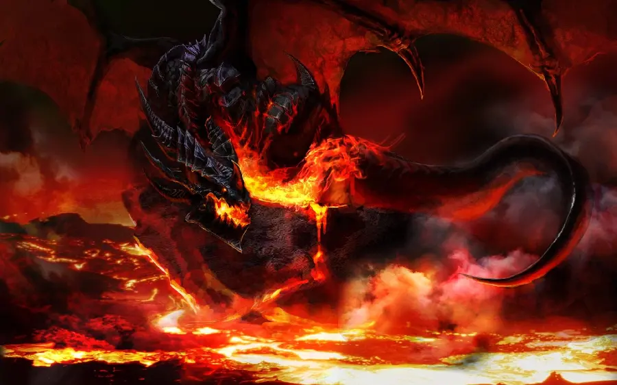 Dragon profile photo at the peak of power and energy and impenetrable