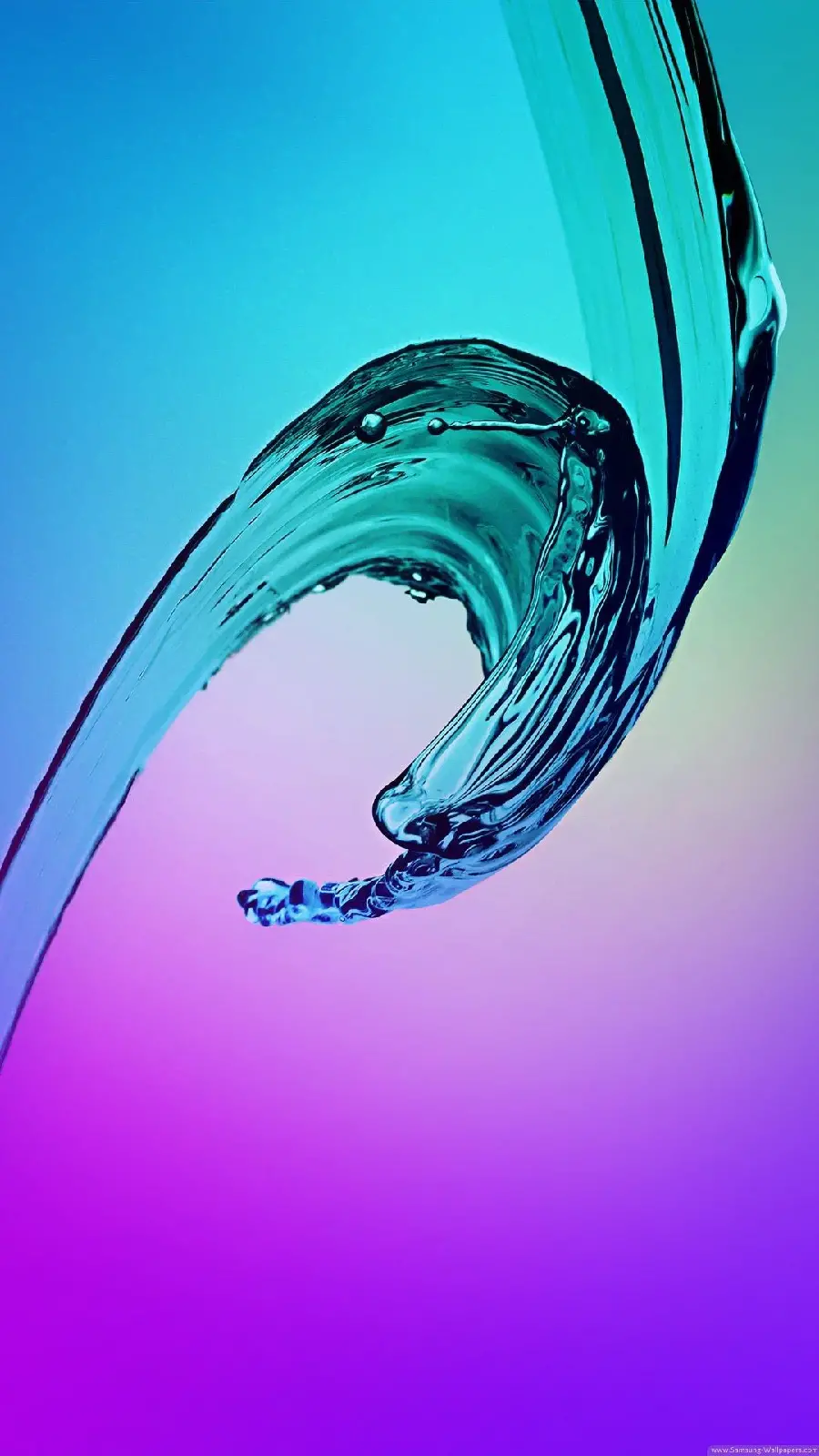 Abstract background for Samsung phones with interesting transparent liquid movement