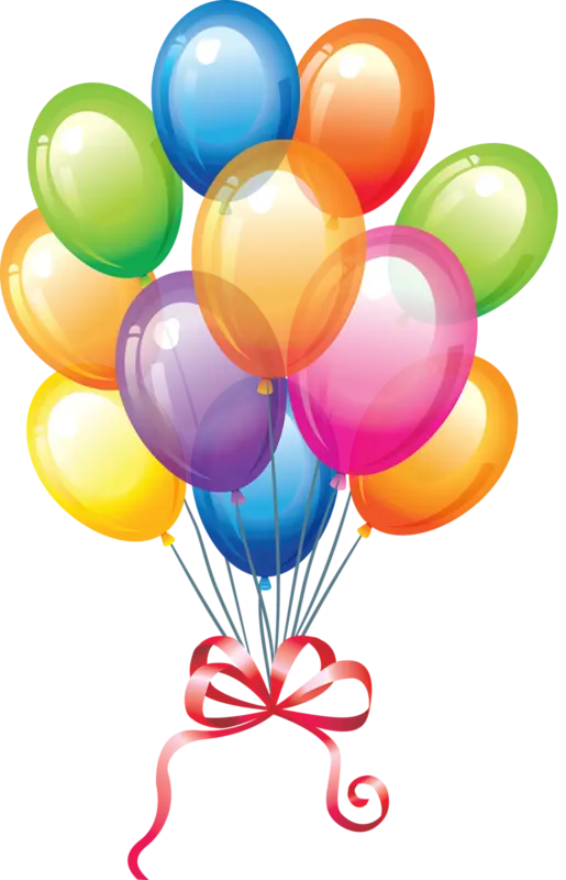 Image of glass balloons, PNG graphics