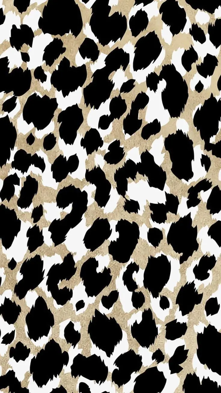 Amazing and interesting background of a brown and white leopard