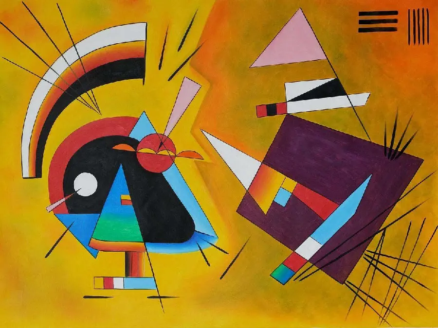 Download a beautiful and free design of the famous painting by Wassily Kandinsky called The Language of the Soul