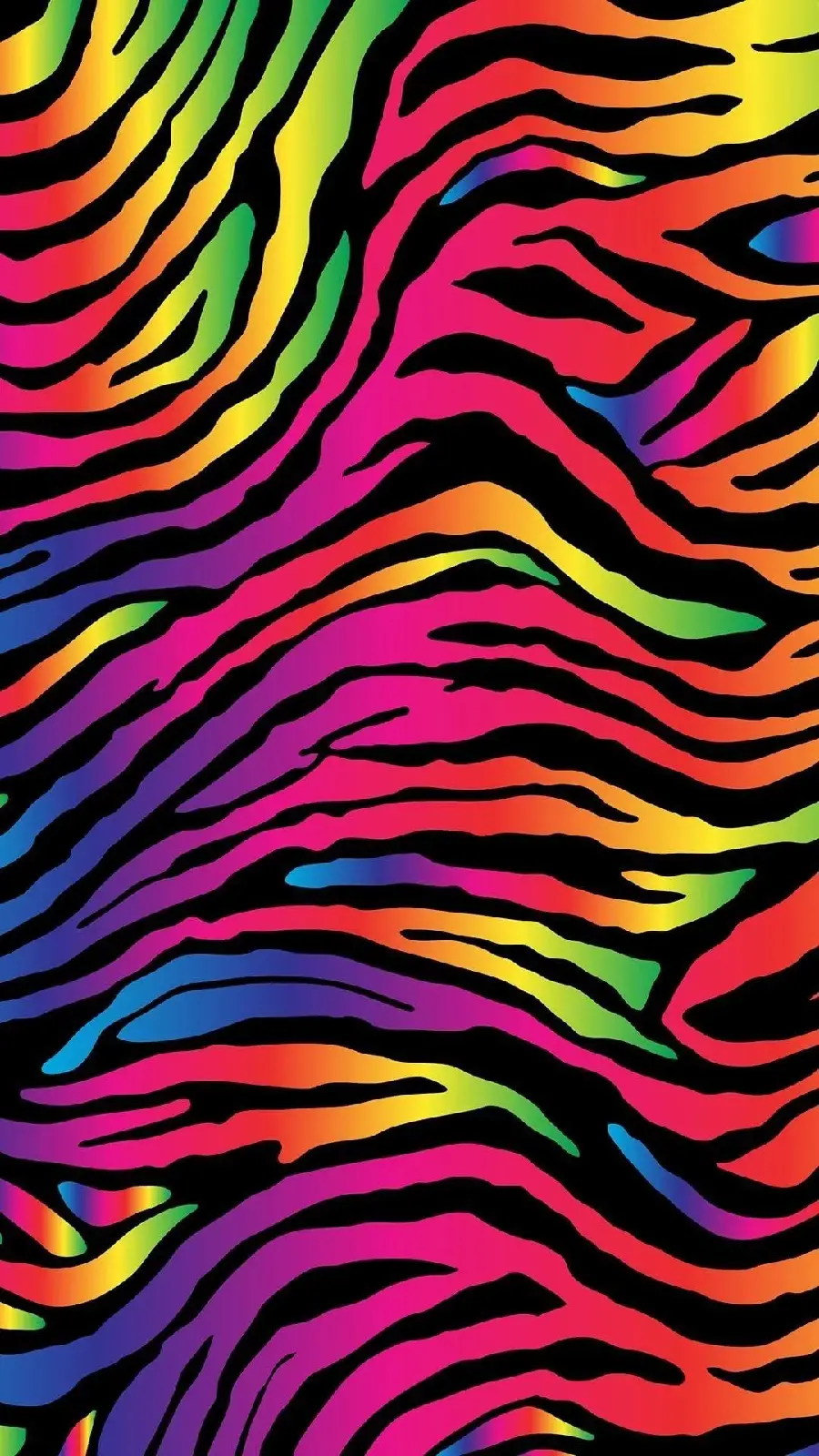 Super beautiful wallpaper of a colorful leopard design