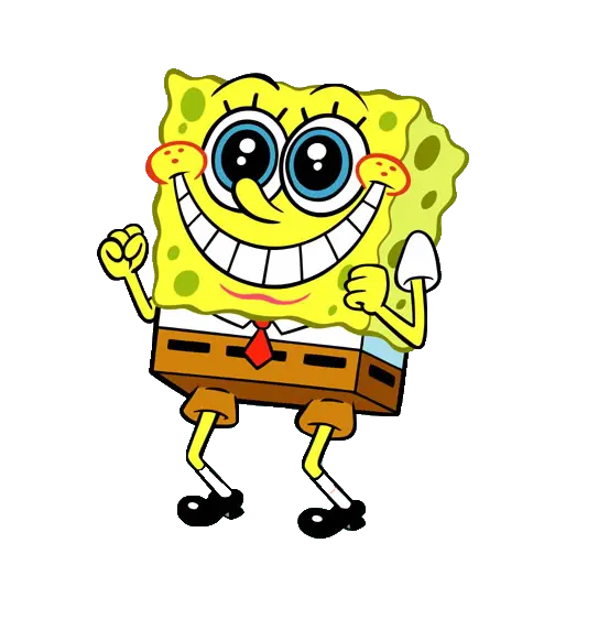 Happy SpongeBob photo ready to use in InShot and Photoshop