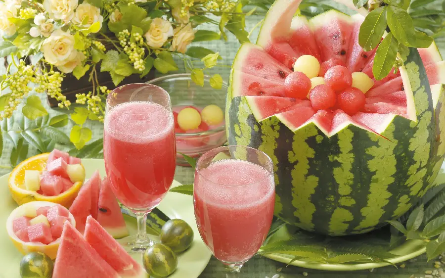 Amazing picture of a watermelon in a different and beautiful shape