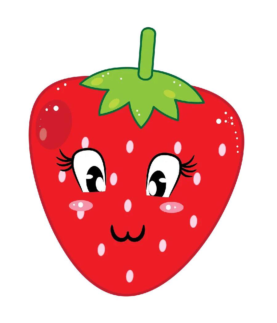 Free teleported cartoon strawberry PNG