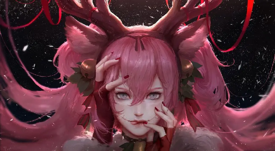 Cute girl profile picture in the style of realism 