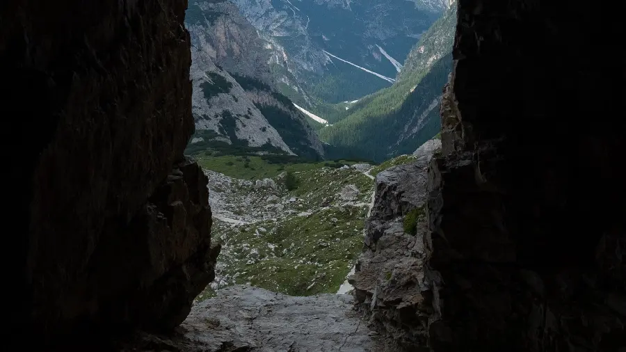 A very beautiful photo of a narrow cave with excellent quality 