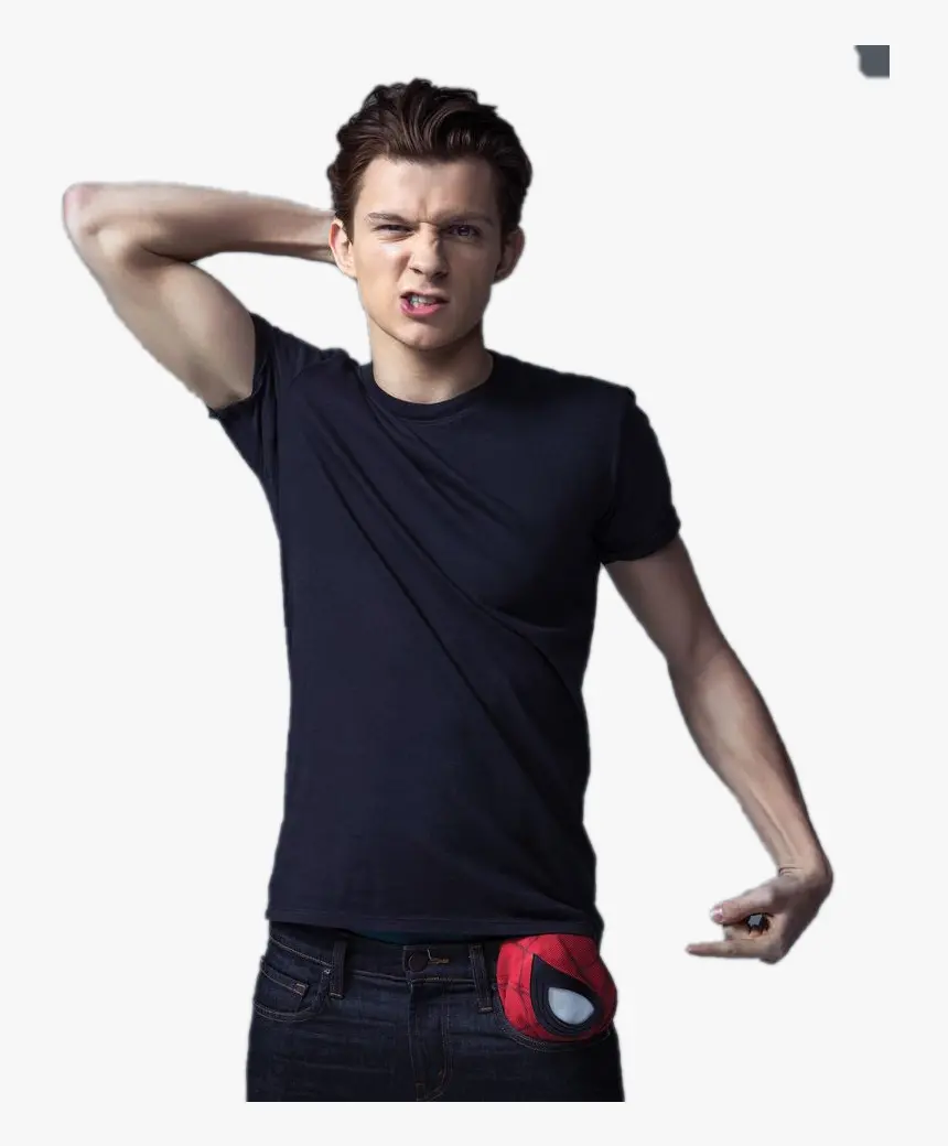 Simple photo of Tom Holland, actor Spider-Man, high quality 