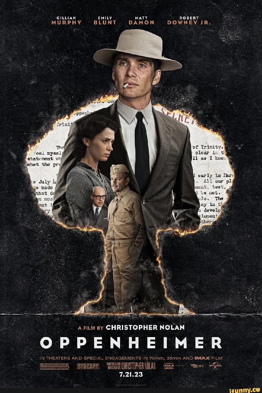 Cillian Murphy Wallpaper as J. Robert Oppenheimer in Christopher Nolan's New Movie