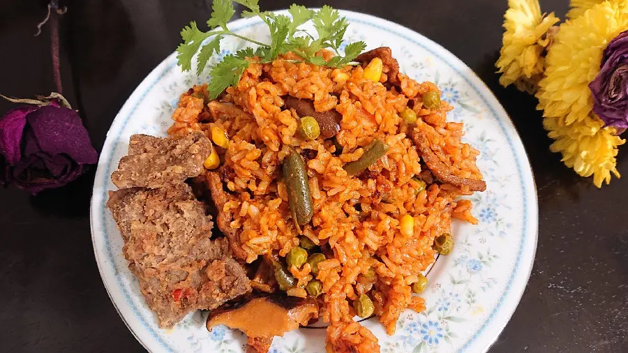 Highest quality African crispy and fried food stock image 