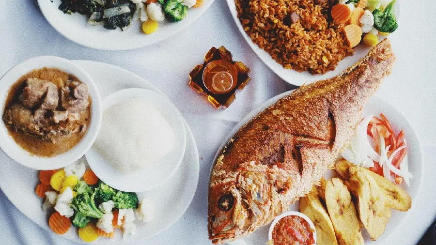 Special and Famous African Fried Fish Dish
