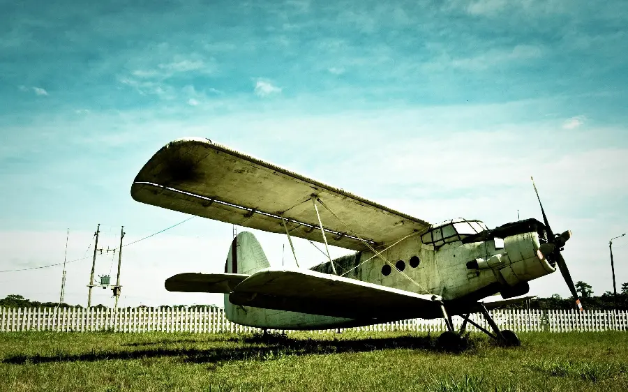 Image of a strange interesting plane in the old times in high quality 