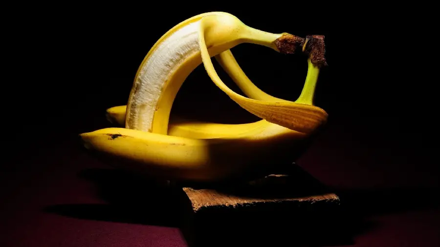 Fantasy Background of Bananas in Love 4k with Dark Background
