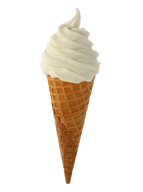 Delicious Vanilla Ice Cream Cone Image Cut Out PNG 