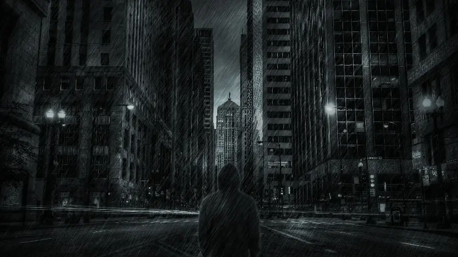 Download black and white image of Tokyo city or high quality 