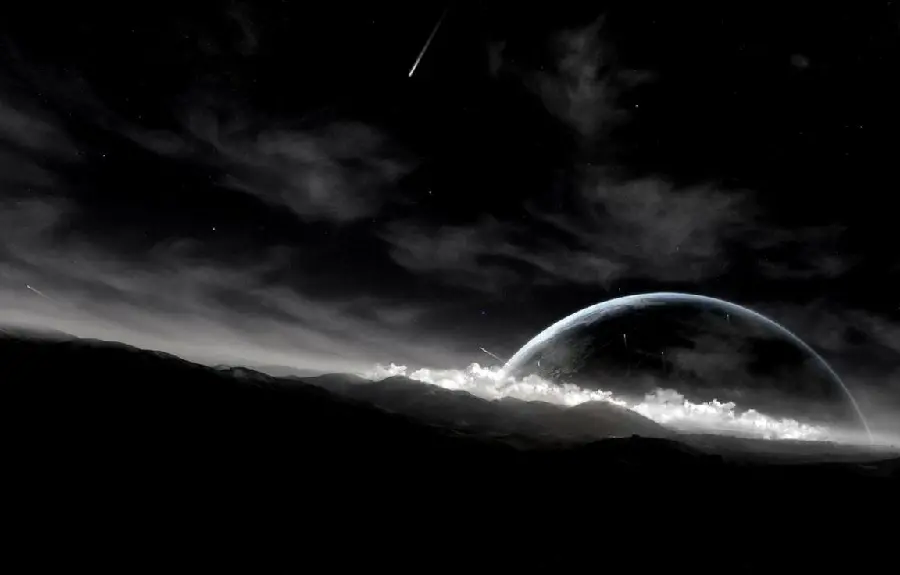 Dark, sad and depressing moon and night profile picture for Telegram, ETA, WhatsApp and Soroush