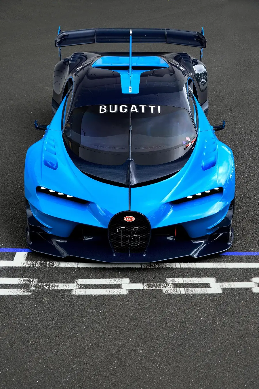 Free Blue Bugatti Racing Car Wallpaper for iPhone