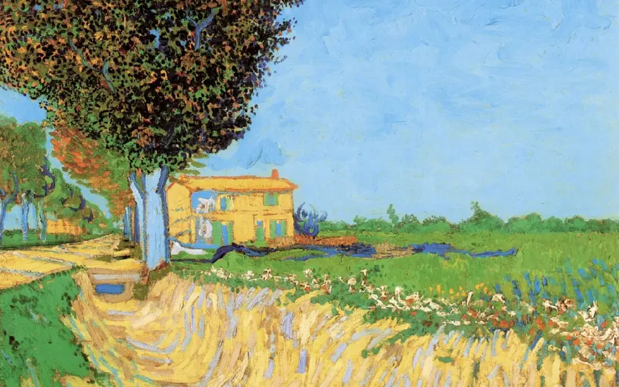High quality painting of the wheat field by Vincent Van Gogh 