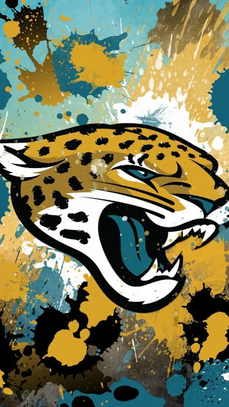 Watercolor and cartoon wallpaper of a jaguar suitable for Android phones