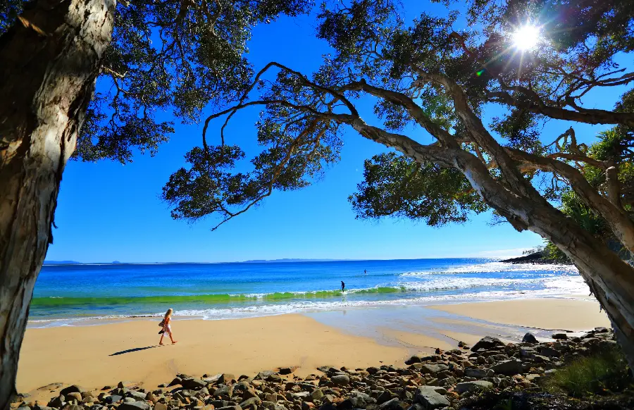 The simplest photo of an Australian sandy beach, suitable for profiles and backgrounds 