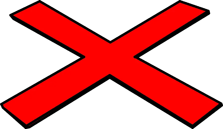 Red cross 3D label in png format